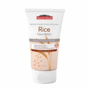 Saeed Ghani Rice Face Wash 100ml – Brightening & Nourishing Cleanser with Niacinamide