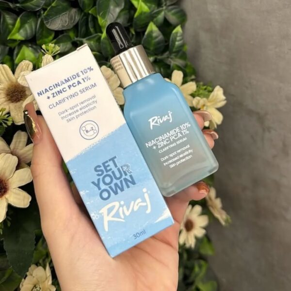 Rivaj Niacinamide 10% + Zinc PCA 1% Clarifying Face Serum 30ml - Image 2