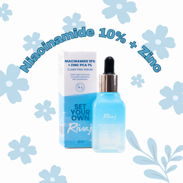 Rivaj Niacinamide 10% + Zinc PCA 1% Clarifying Face Serum 30ml - Image 3