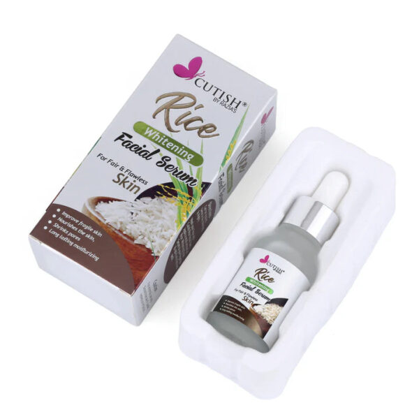 Cutish Rice Whitening Facial Serum – 100% Pure Fermented Rice Water with Avocado Oil & Licorice Root – 15ml - Image 2