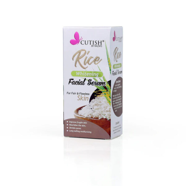 Cutish Rice Whitening Facial Serum – 100% Pure Fermented Rice Water with Avocado Oil & Licorice Root – 15ml - Image 6