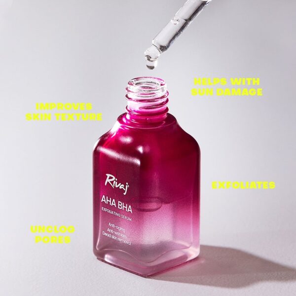 Rivaj AHA + BHA Exfoliating Face Serum 30ml - Image 4