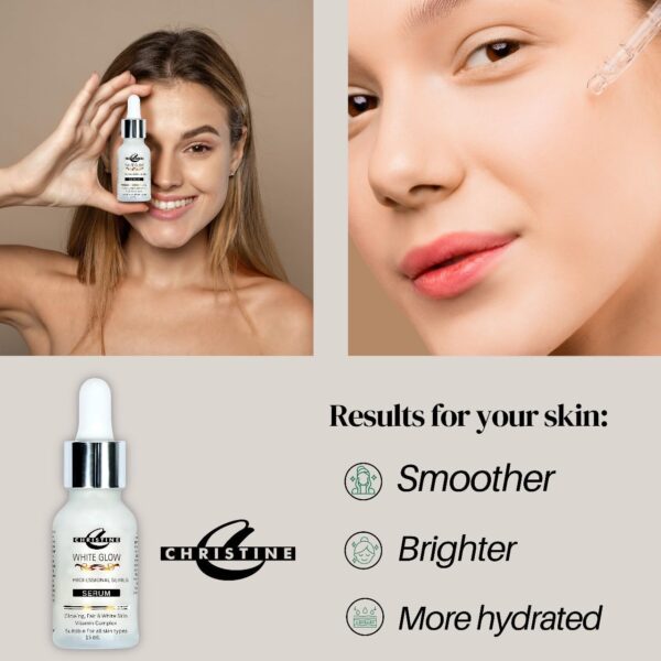 Christine White Glow Serum – Professional Series – Vitamin Complex B6 + E – 15ml - Image 5
