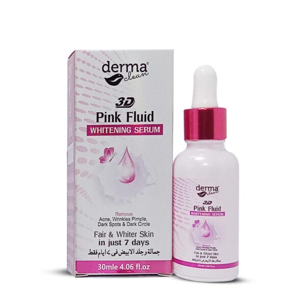 Derma Clean Pink Fluid Serum 30ml Fair & Whiter in just 7 days - Image 2