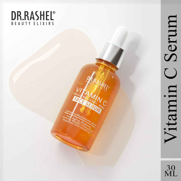 Dr Rashel Vitamin C Brightening & Anti-Aging Serum Combo – Face + Eye – 30ml - Image 15