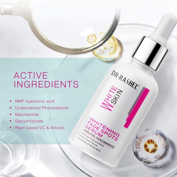 Dr Rashel White Skin Whitening Fade Spots Serum with Arbutin & Niacinamide – 50ml - Image 13