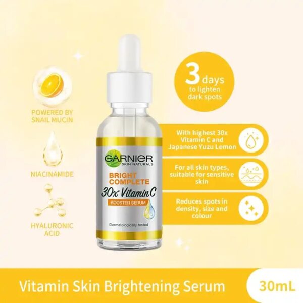 Garnier Bright Complete 30x Vitamin C Serum - 30ml - Image 31