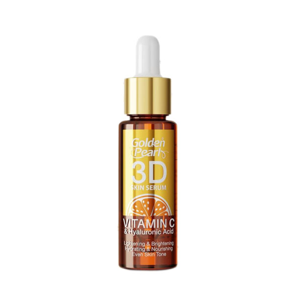 Golden Pearl 3D Skin Serum – Vitamin C + Hyaluronic Acid + Alpha-Arbutin + Vitamin B3 – 20ml