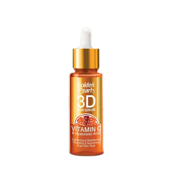 Golden Pearl 3D Skin Serum – Vitamin C + Hyaluronic Acid – 10ml