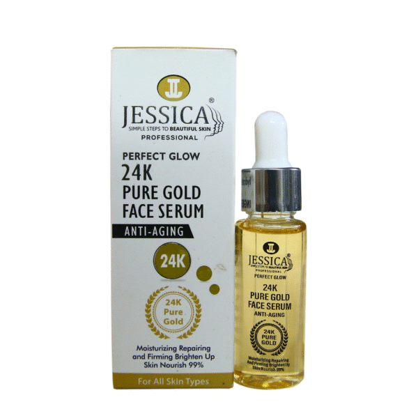 Jessica Perfect Glow 24K Pure Gold Anti-Aging Face Serum – 30ml - Image 2