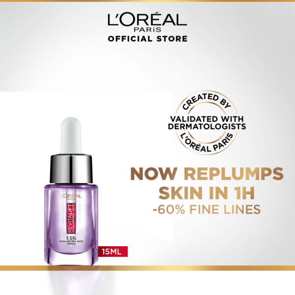 L'Oréal Paris Revitalift Filler 1.5% Hyaluronic Acid Plumping Serum – 15ml - Image 4