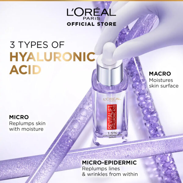 L'Oréal Paris Revitalift Filler 1.5% Hyaluronic Acid Plumping Serum – 30ml - Image 19