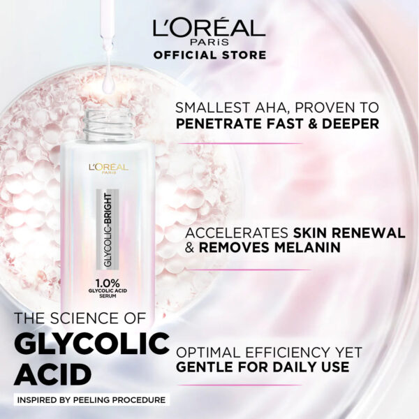 Loreal Paris - Glycolic Bright Instant Glowing Face Serum - 15ml - Image 2