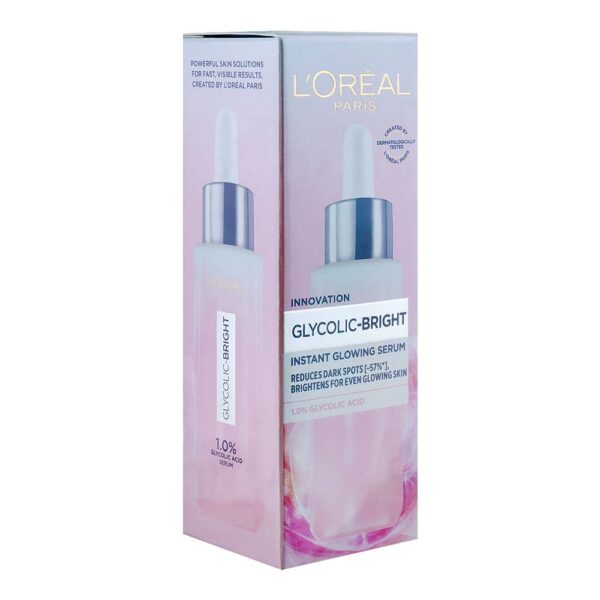 Loreal Paris - Glycolic Bright Instant Glowing Face Serum - 30ml - Image 3