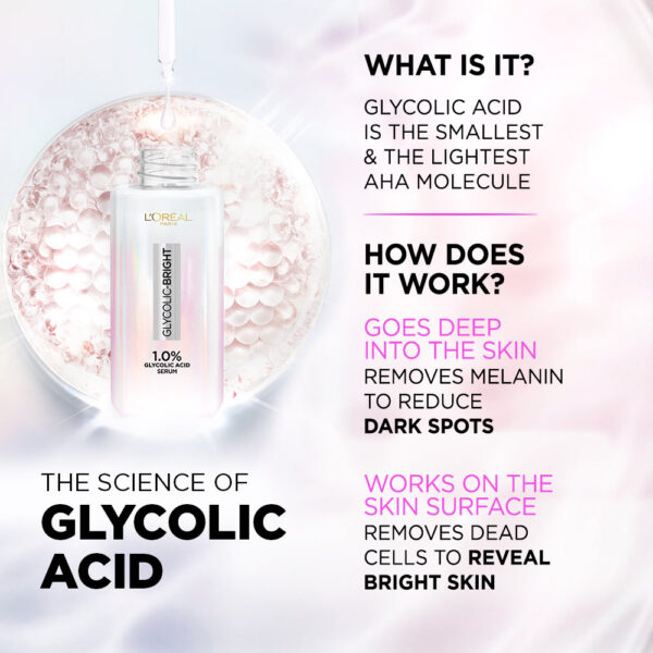 Loreal Paris - Glycolic Bright Instant Glowing Face Serum - 15ml - Image 6