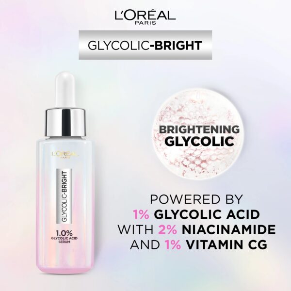 Loreal Paris - Glycolic Bright Instant Glowing Face Serum - 15ml - Image 8