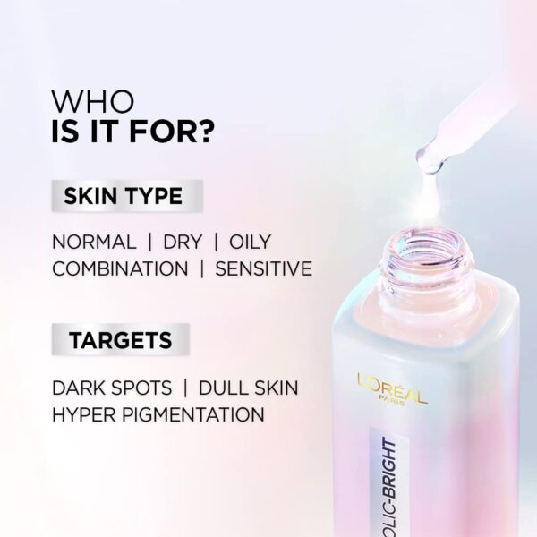 Loreal Paris - Glycolic Bright Instant Glowing Face Serum - 30ml - Image 7