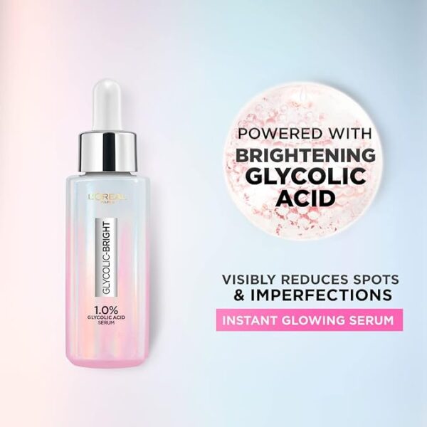 Loreal Paris - Glycolic Bright Instant Glowing Face Serum - 30ml - Image 6