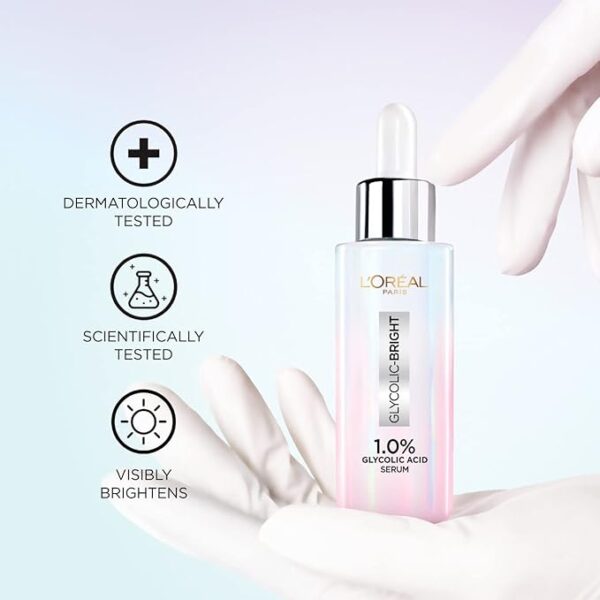 Loreal Paris - Glycolic Bright Instant Glowing Face Serum - 30ml - Image 4