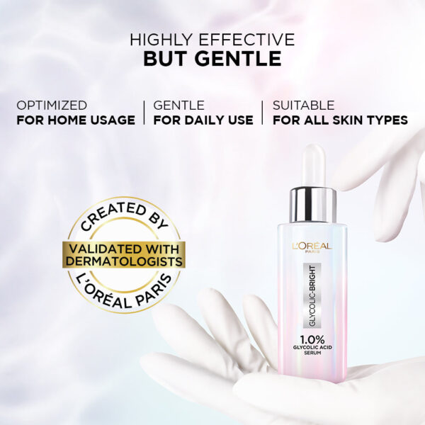 Loreal Paris - Glycolic Bright Instant Glowing Face Serum - 15ml - Image 9
