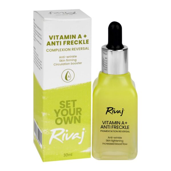 Rivaj Vitamin A+ Anti Freckle Pigmentation Reversal Serum, Anti-Wrinkle, 30ml - Image 4