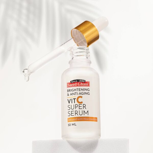 Saeed Ghani Brightening & Anti-Aging Vit C Super Serum with Niacinamide – 30ml - Image 3