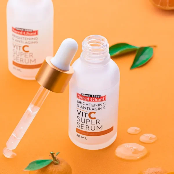 Saeed Ghani Brightening & Anti-Aging Vit C Super Serum with Niacinamide – 30ml - Image 5