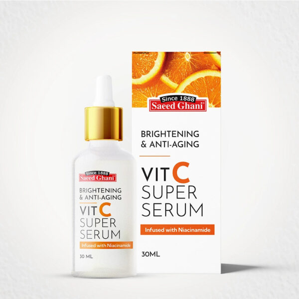 Saeed Ghani Brightening & Anti-Aging Vit C Super Serum with Niacinamide – 30ml - Image 8