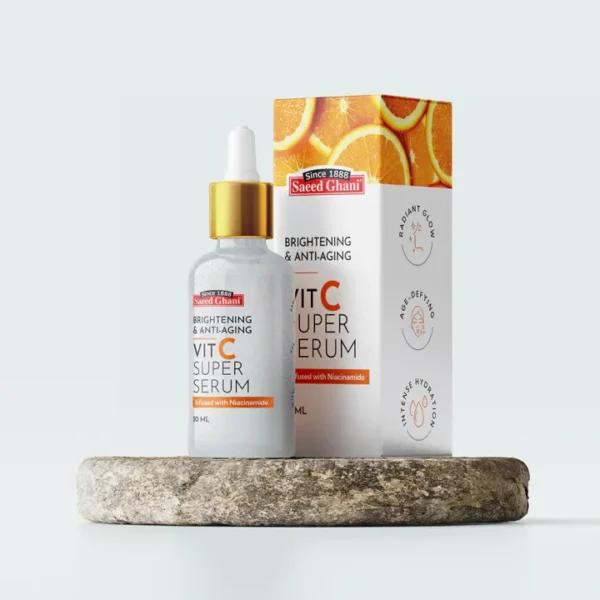 Saeed Ghani Brightening & Anti-Aging Vit C Super Serum with Niacinamide – 30ml - Image 12
