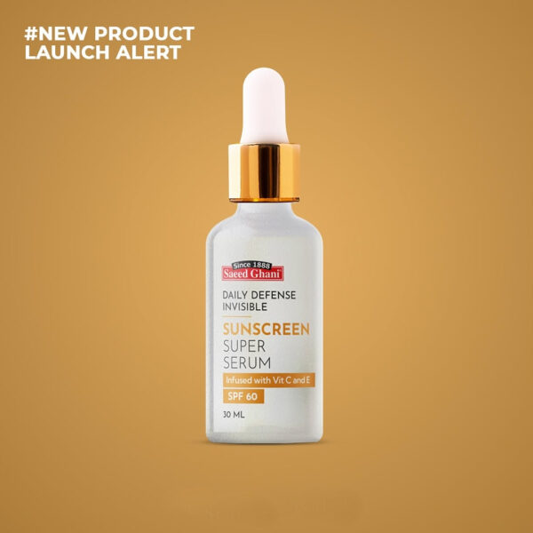 Saeed Ghani Sunscreen Super Serum – SPF 60 Daily Defense Invisible – 30ml (With Vitamin C & E) - Image 10
