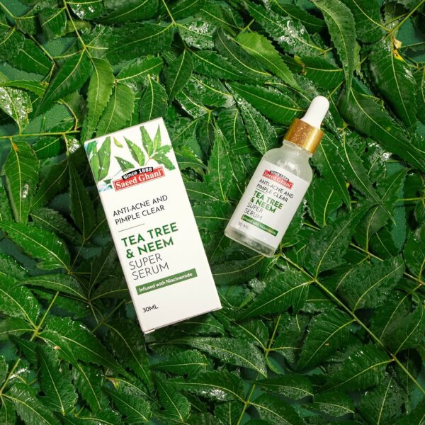 Saeed Ghani Tea Tree & Neem Super Serum – Anti-Acne & Pimple Clear – 30ml - Image 2