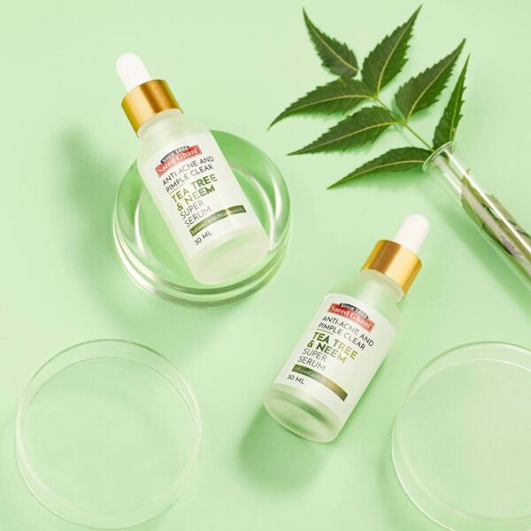 Saeed Ghani Tea Tree & Neem Super Serum – Anti-Acne & Pimple Clear – 30ml - Image 3
