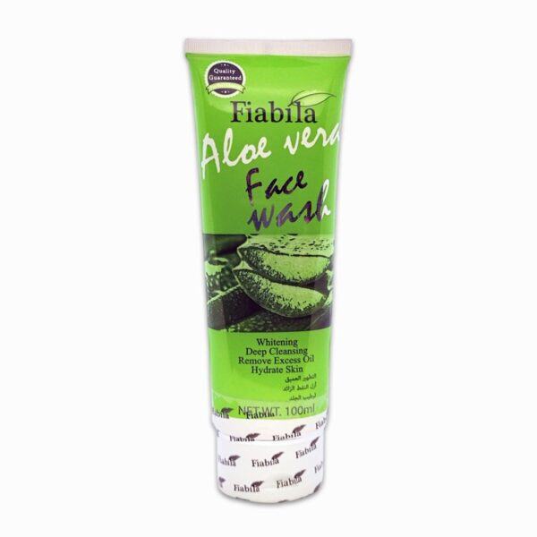 Fiabila Aloe Vera Face Wash 100ml – Whitening, Deep Cleansing & Oil Control for All Skin Types - Image 3