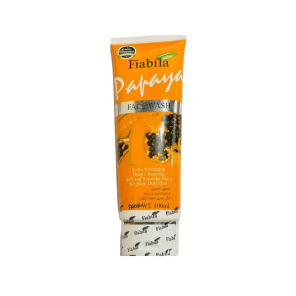 Fiabila Papaya Face Wash 100ml – Whitening & Deep Cleansing for Dull Skin - Image 2