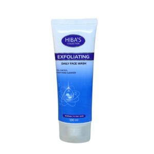 Hiba’s Exfoliating Daily Face Wash 100ml – Deep Pore Cleanser & Oil Control for Oily Skin