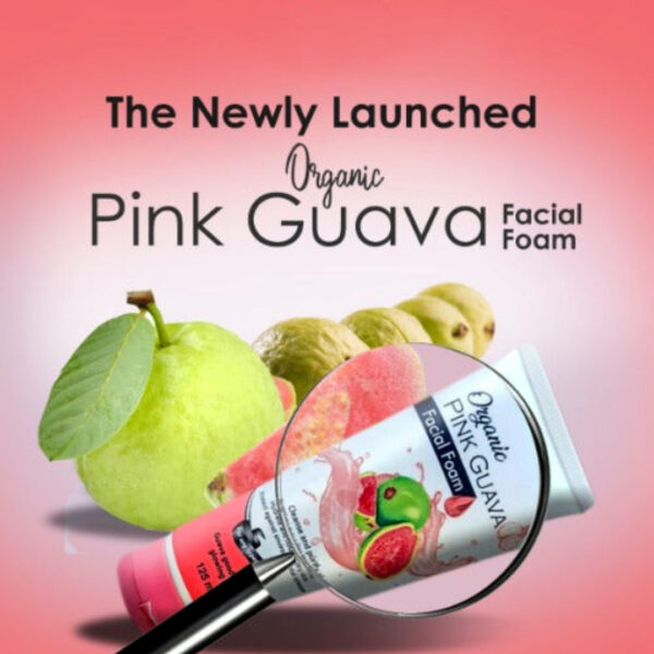 Jessica Organic Pink Guava Facial Foam 125ml – Cleanse, Brighten & Hydrate for Glowing Skin - Image 2