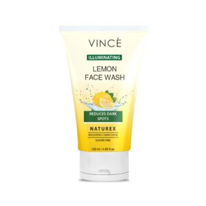 Vincé Lemon Face Wash 120ml – Natural Illuminating Formula to Reduce Dark Spots & Brighten Skin