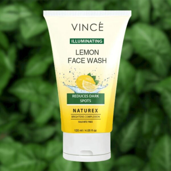 Vincé Lemon Face Wash 120ml – Natural Illuminating Formula to Reduce Dark Spots & Brighten Skin - Image 11