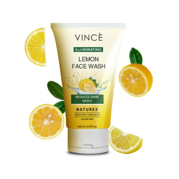 Vincé Lemon Face Wash 120ml – Natural Illuminating Formula to Reduce Dark Spots & Brighten Skin - Image 12