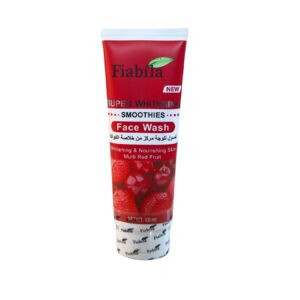 Fiabila Super Whitening Smoothies Face Wash 100ml – Multi Red Fruit Cleanser for Glowing & Soft Skin