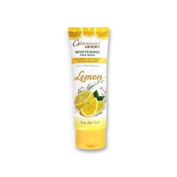 Glamorous Face Lemon Whitening Face Wash 100g – Oil Control, Acne Clear & Fresh Cooling Sensation - Image 3