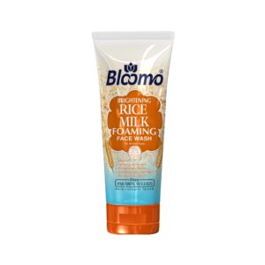 Bloomo Rice Milk Foaming Face Wash 100ml – Brightening, Deep Cleansing & Skin Radiance for All Skin Types