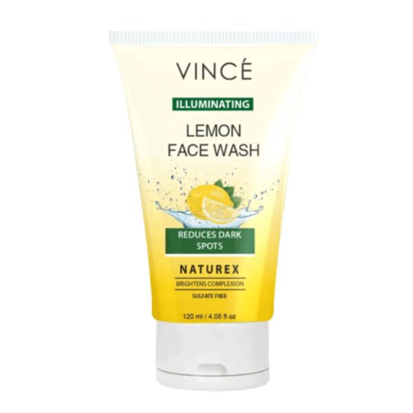 Vincé Lemon Face Wash 120ml – Natural Illuminating Formula to Reduce Dark Spots & Brighten Skin - Image 3