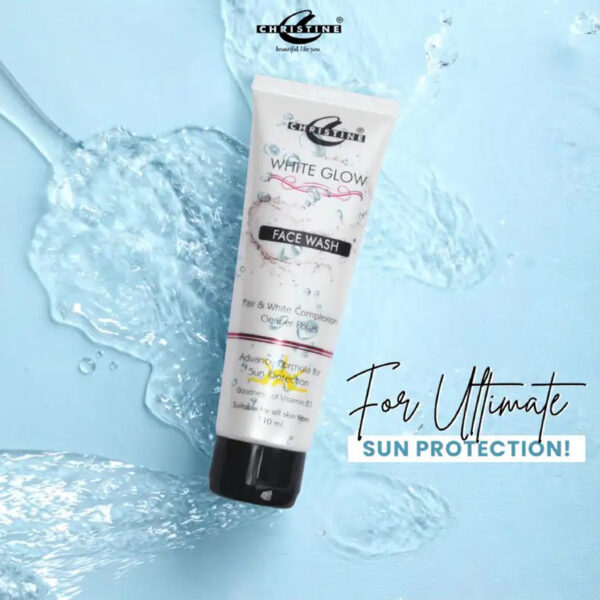 Christine White Glow Face Wash 110ml – Brightening Cleanser with Vitamin B5 & Sun Protection - Image 5