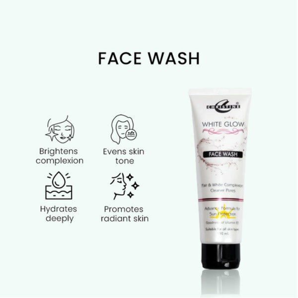 Christine White Glow Face Wash 110ml – Brightening Cleanser with Vitamin B5 & Sun Protection - Image 10