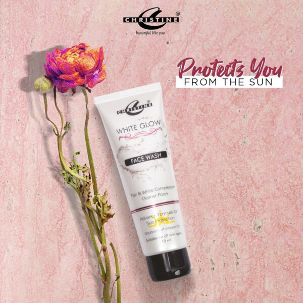 Christine White Glow Face Wash 110ml – Brightening Cleanser with Vitamin B5 & Sun Protection - Image 13