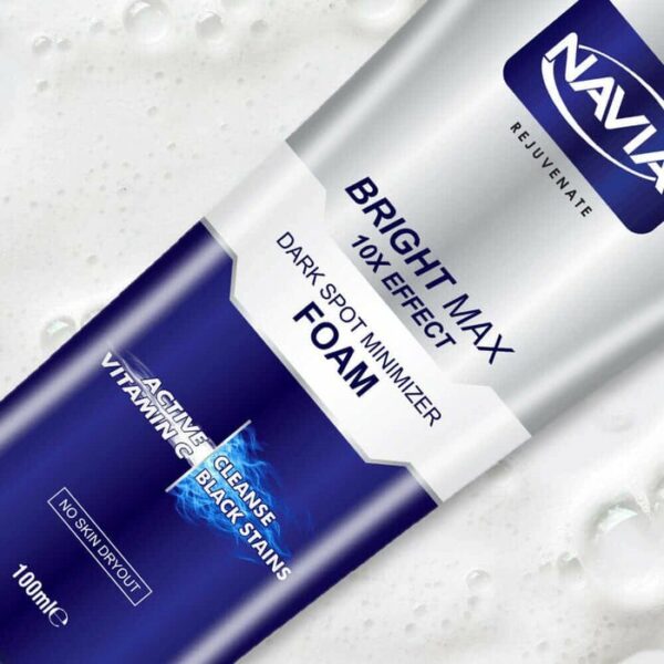 Navia Bright Max 10X Effect Foam – Dark Spot Minimizer Face Wash with Vitamin C (100ml) - Image 5