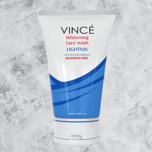 Vince Lightnix Whitening Face Wash 120ml – Sulfate-Free Anti-Dullness Cleanser for Radiant Skin - Image 3