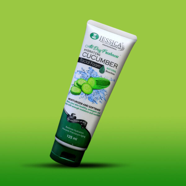 Jessica Hydrating Cucumber Facial Foam 125ml – Moisturizing & Refreshing Cleanser for All Skin Types - Image 5