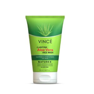 Vince Clarifying Aloe Vera Face Wash 120ml – Hydrating & Soothing Sulfate-Free Cleanser